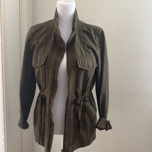 J. Crew utility jacket in army green size XS.